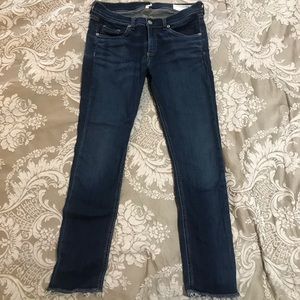 Rag & Bone denim with frayed bottom
